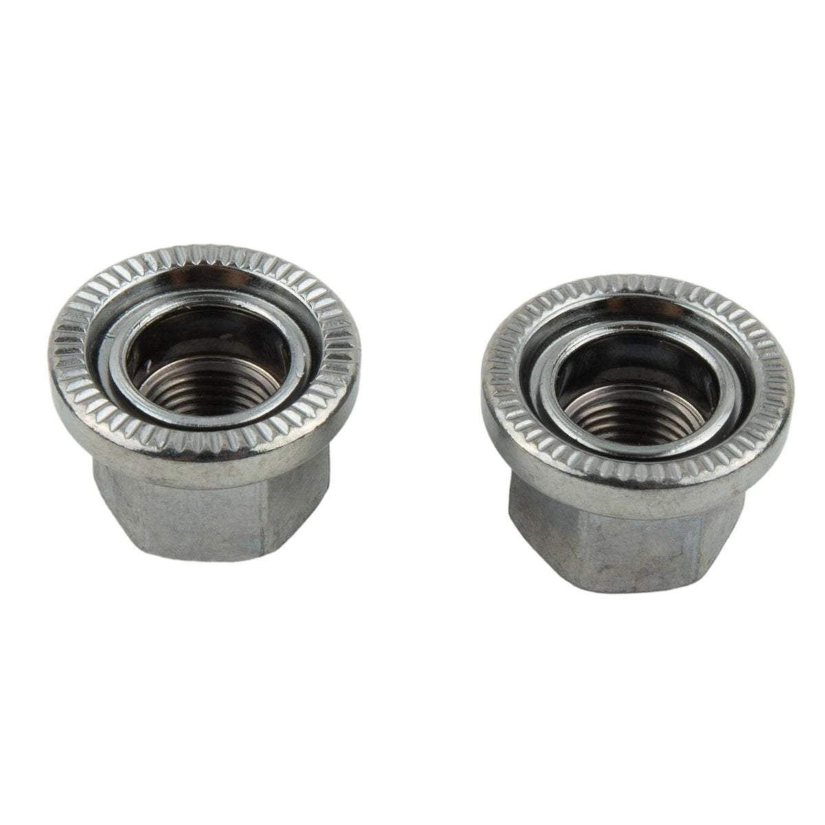 2X M10 Track Wheel Nuts for Bicycles (Anti-skid, Integrated Washer)