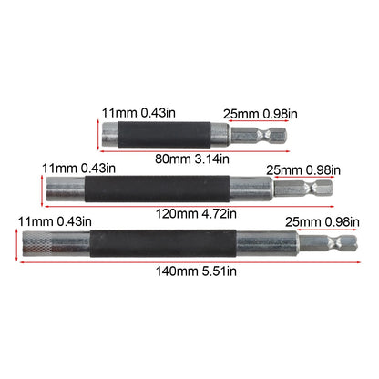 6X Magnetic Screwdriver Bit Holder Set - Adjustable Length Tool Accessories