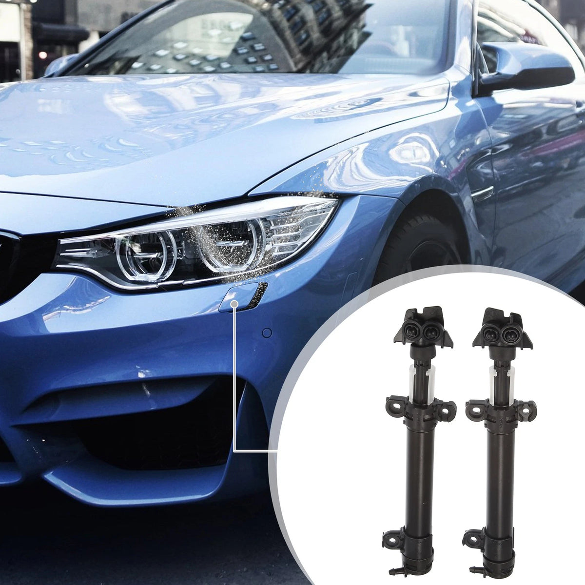 2X Headlight Washer Nozzle Sprayer Jet for Jaguar XF (2008–2015)