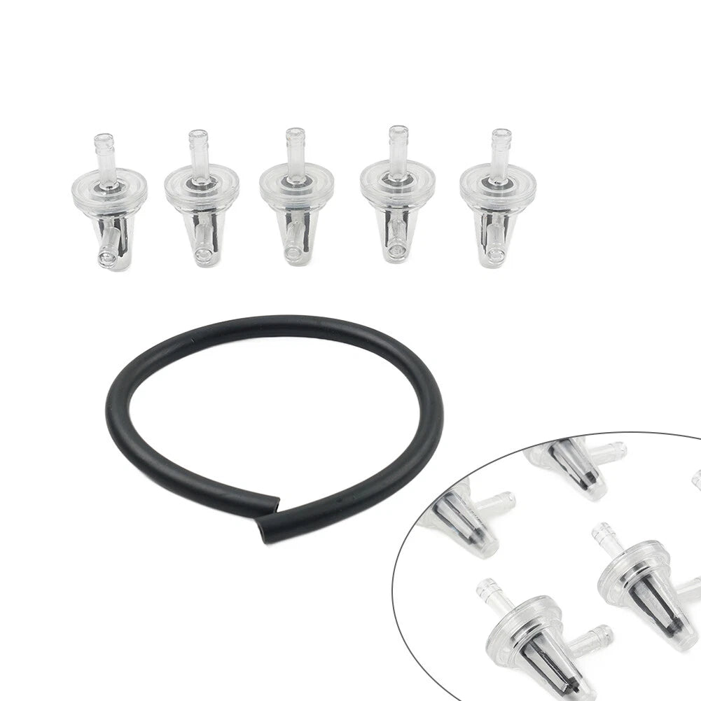 1/4" Inline Motorcycle Fuel Filter for 90 Degree Angle Fuel Line (6mm & 7mm)