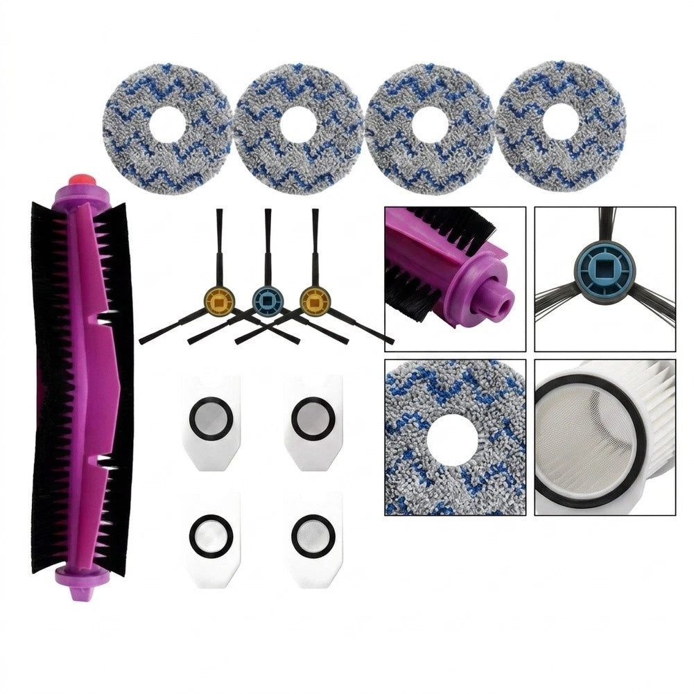 Robot Vacuum Accessory Set for Daily Floor Cleaning