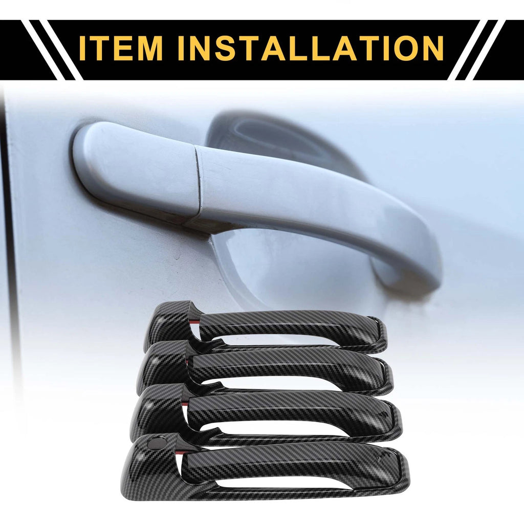 4pcs Outside Door Handle Cover Replacement for Dodge Ram 1500 (2009–2018)