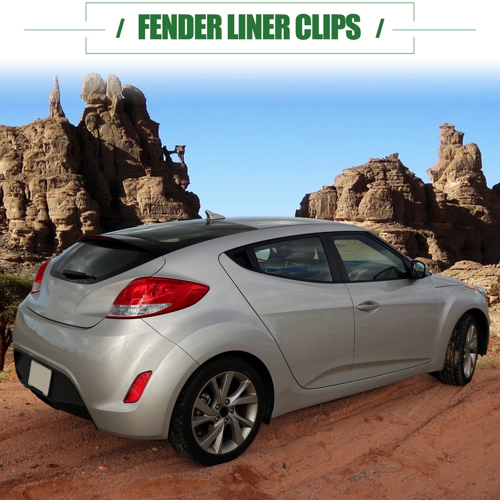 Fender Liner Clips 10 Piece Replacement for Hyundai Veloster (2012–2021)