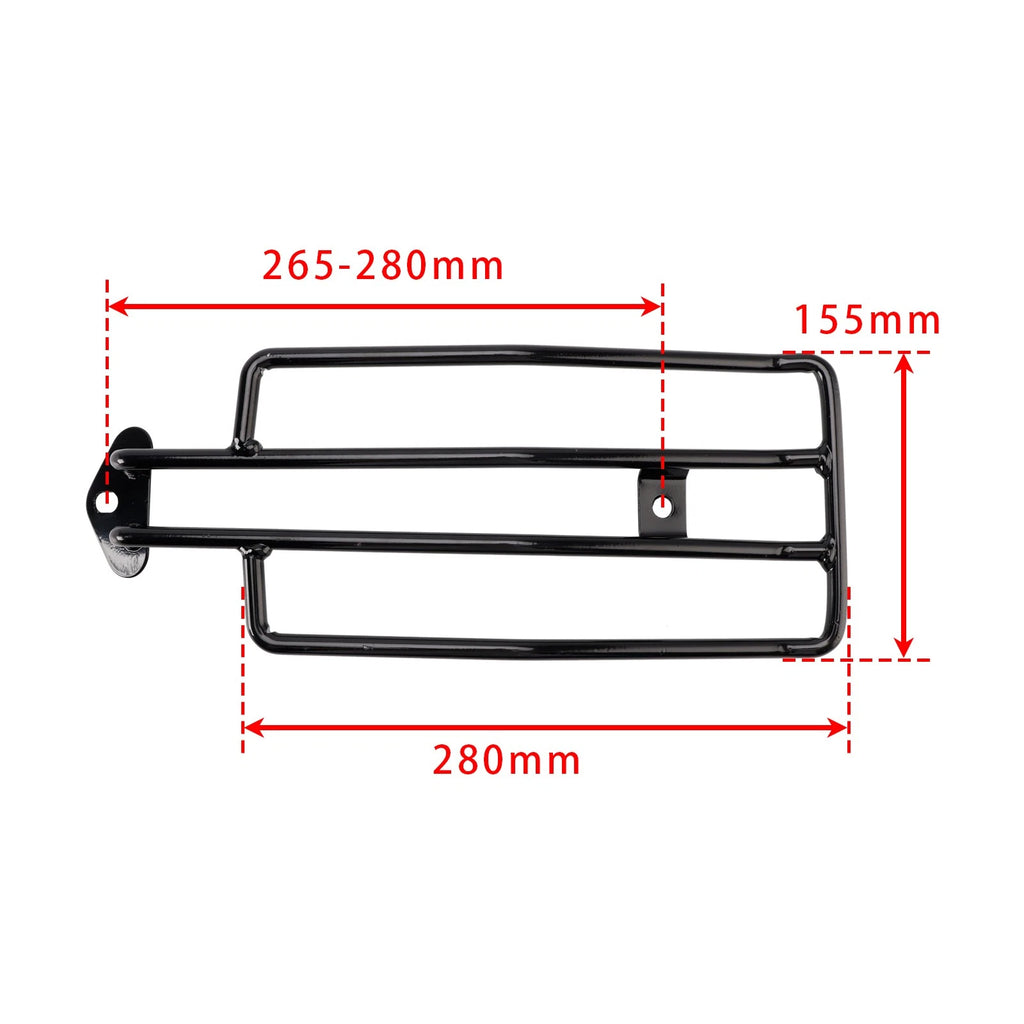 Rear Luggage Rack Solorack Black for Sportster XL883 XL1200 (1985–2003)