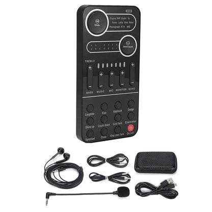 IOS Sound Card Portable Mixer with Evade Function & 9 Sound Effects