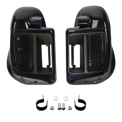 Lower Vented Leg Fairings for Harley Street Road Glide (2014–2023) Midnight Blue