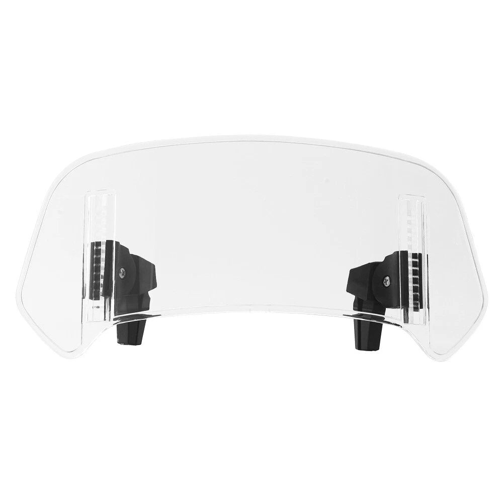 Motorcycle Adjustable Clip-On Windshield Extension Spoiler Windscreen Deflector