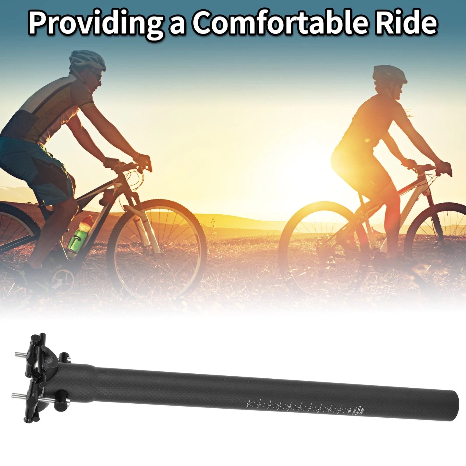 Bike Seat Post 30.8x400mm Replacement for Universal Fit (All Years)