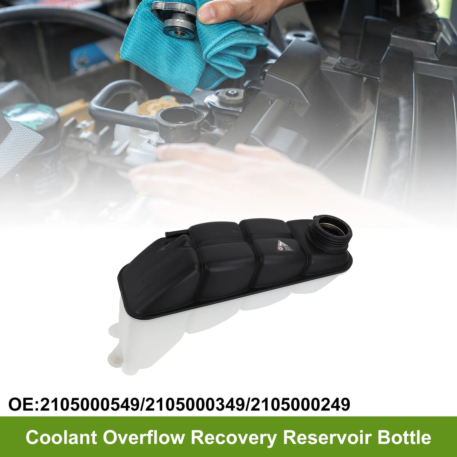 Coolant Expansion Overflow Tank Replacement for Mercedes-Benz E55 AMG E430 (1998–2003)