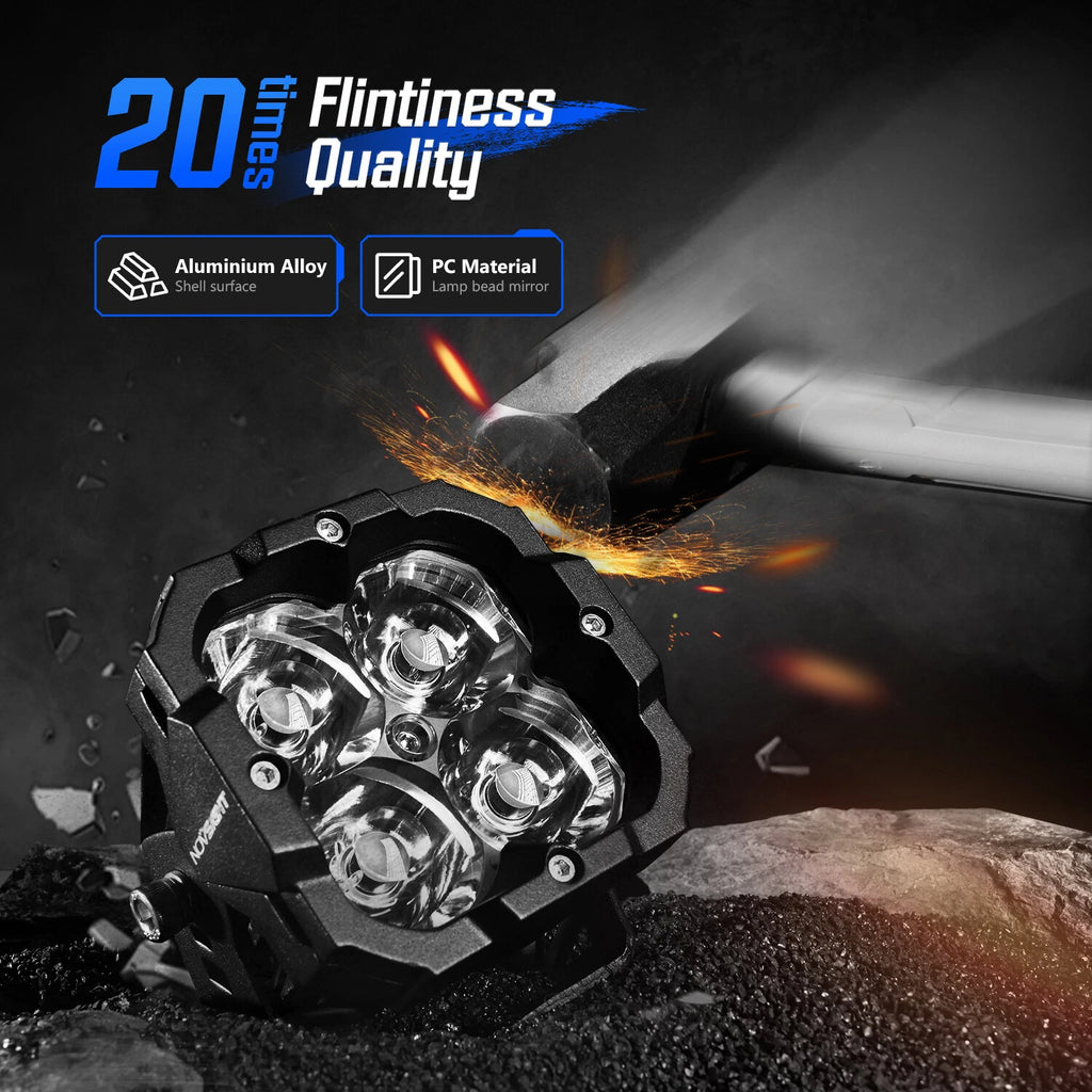 2X Off Road LED Lights Pod for Universal Applications (3")