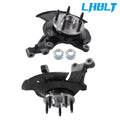 2X Front Wheel Hub Bearing Steering Knuckle Assembly for Ford Edge (2011–2014)