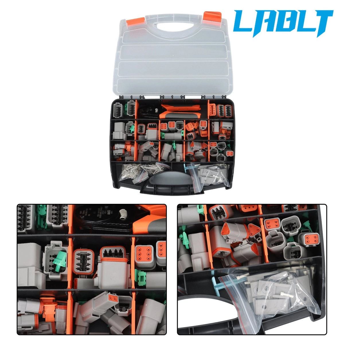Set of 2 DT Connector Kits for Marine Applications (LABLT DT04-2P, DT06-3S)