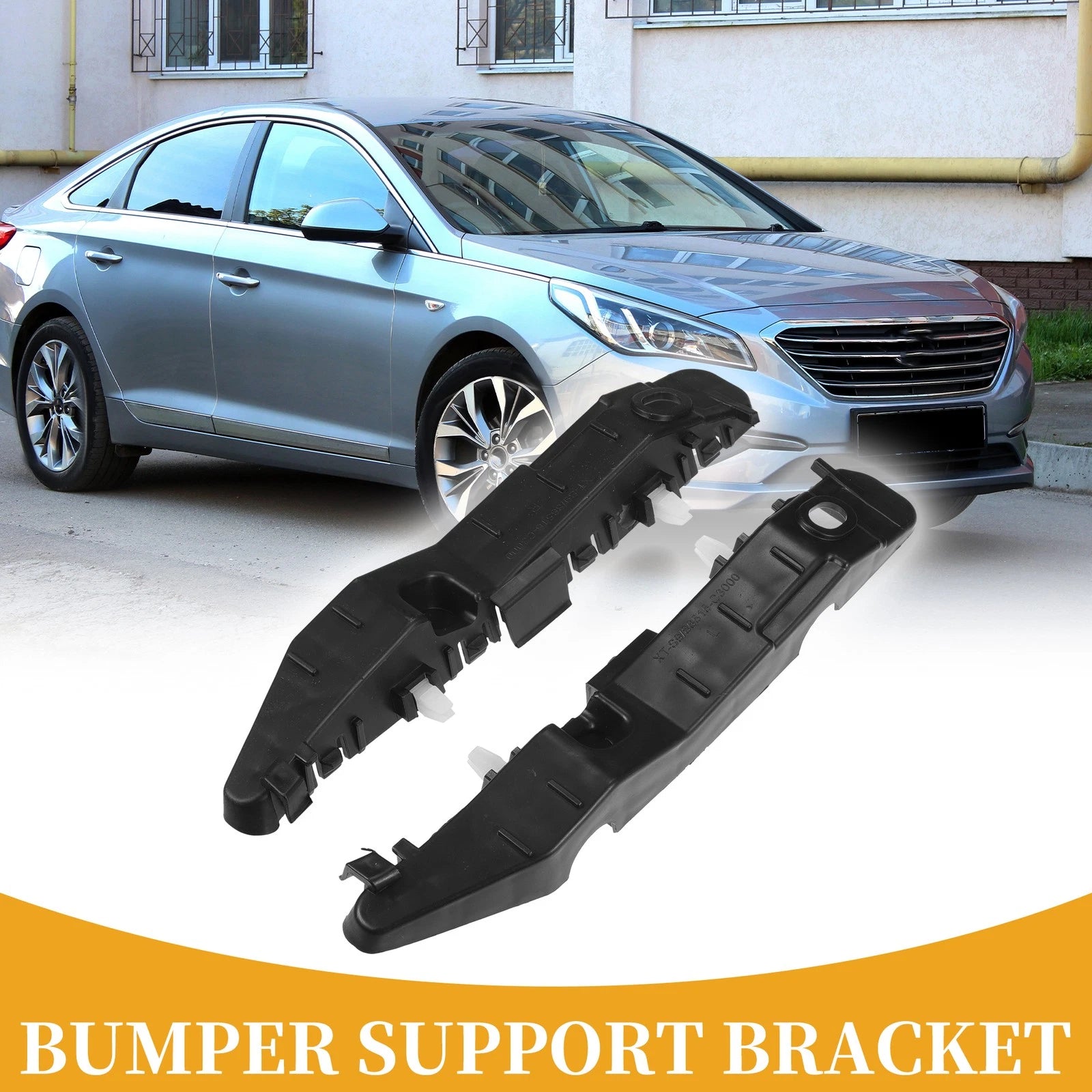 LH RH Side Front Bumper Support Bracket Set for Hyundai Sonata (2015–2017)