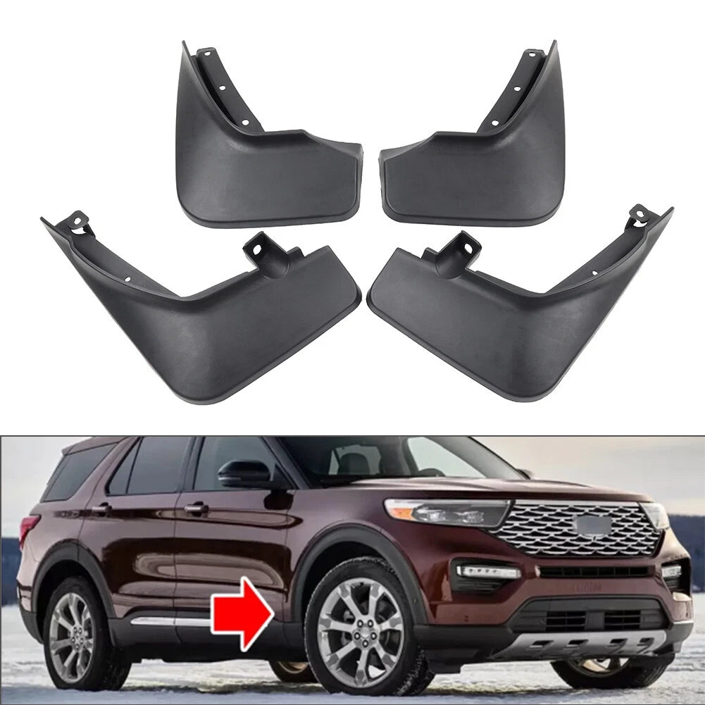 Set of 4 Mud Flaps Splash Guards for Ford Explorer (2020–2025)