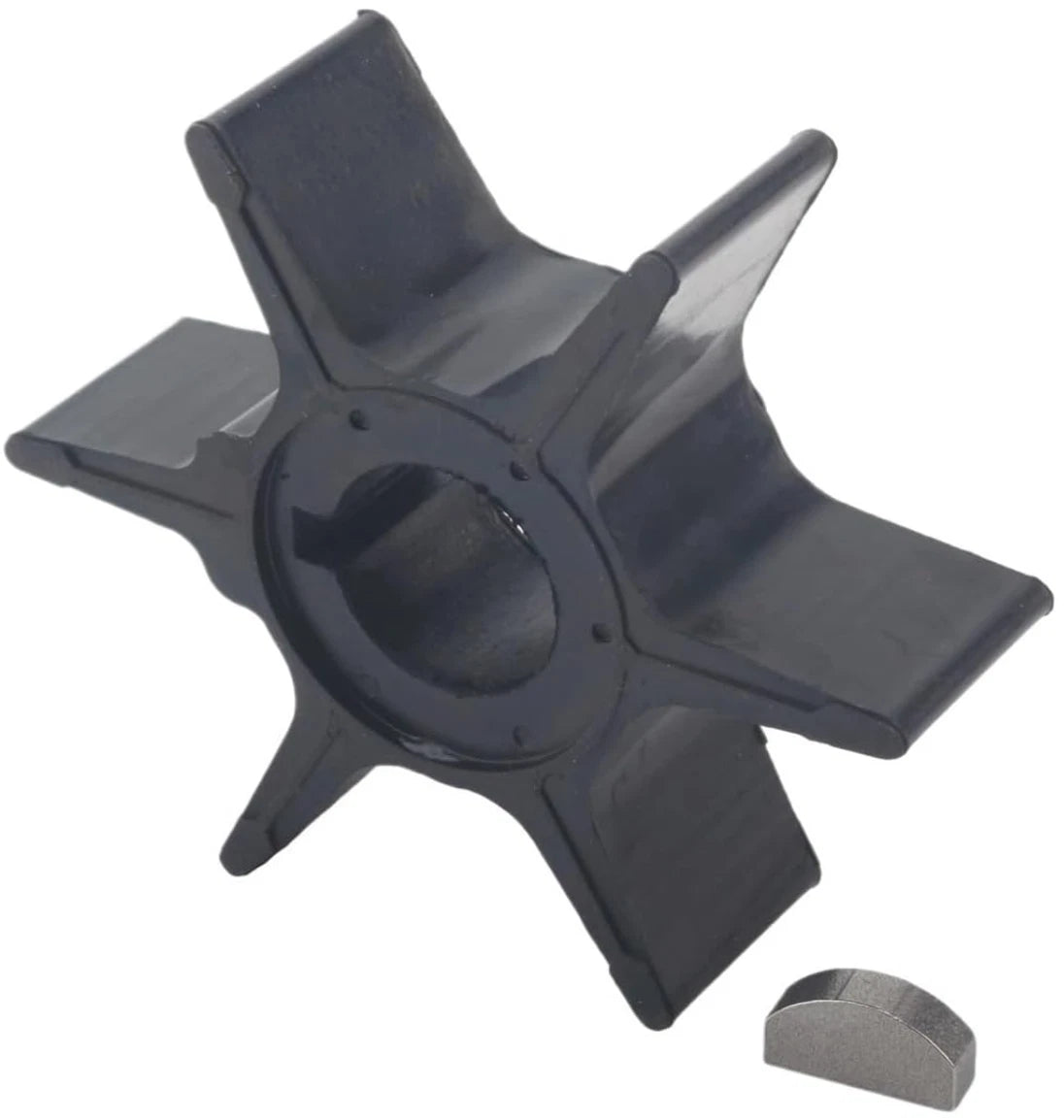 Water Pump Impeller with Key for Suzuki 2 Stroke 40-55 HP Outboard (17461-94700)