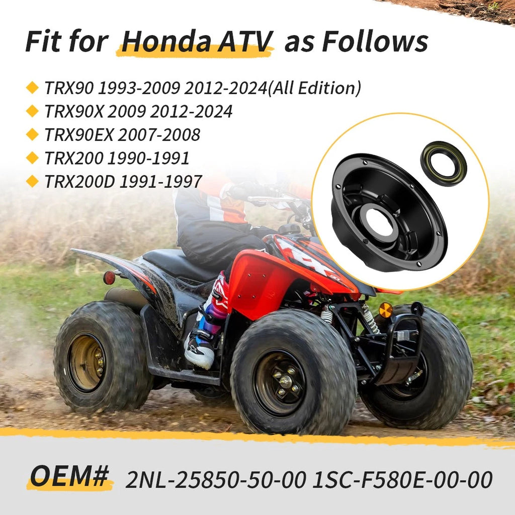 Rear Brake Drum Cover w/Dust Seal for Honda Sportrax 90 TRX90 TRX90EX (1993–2008)