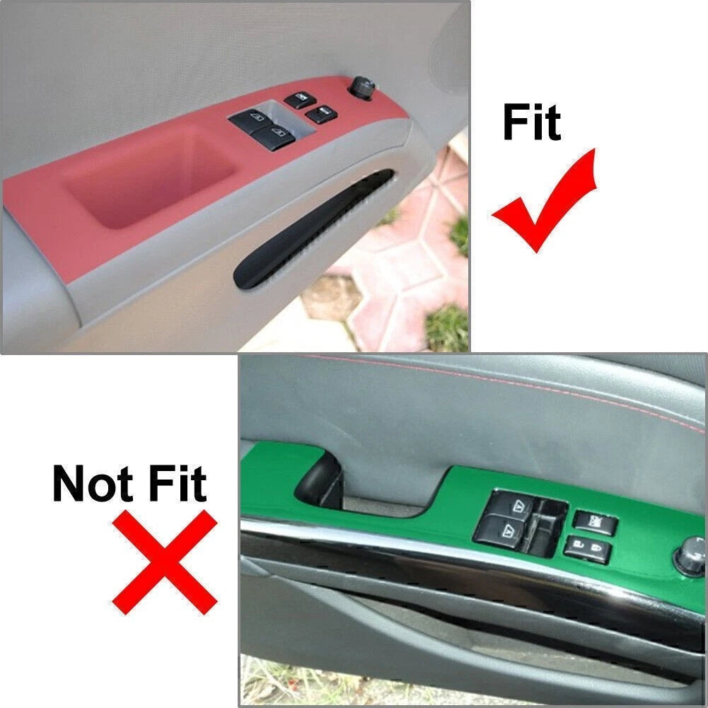 Carbon Fiber Interior Window Regulator Panel Cover Trim for Nissan 350Z (2003–2009)