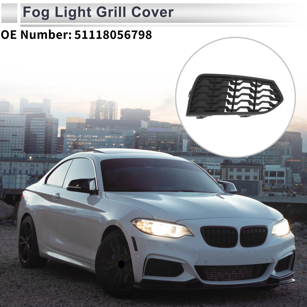 Right Front Fog Light Grill 1pc Replacement for BMW 2 Series F22 (2012–2017)