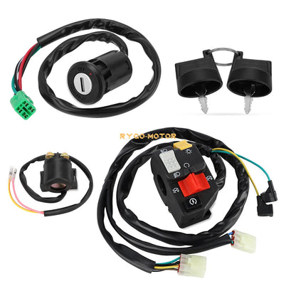 Handlebar Key Starter Relay Switch Kit for Honda TRX400EX Sportrax (2005–2007)