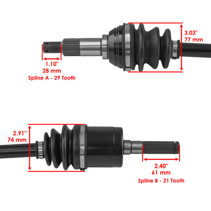 Front Left CV Axle Replacement for Can-Am Maverick Sport 1000 DPS (2019–2022)