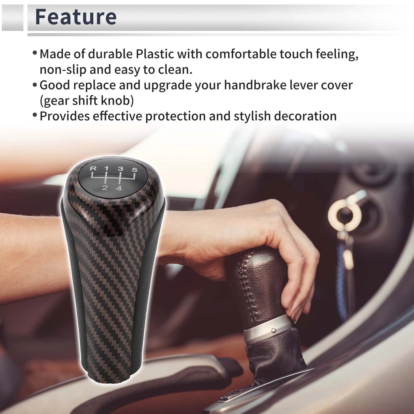 5 Speed Shift Knob for BMW X3 Plastic Stick Shifter (2004–2020)
