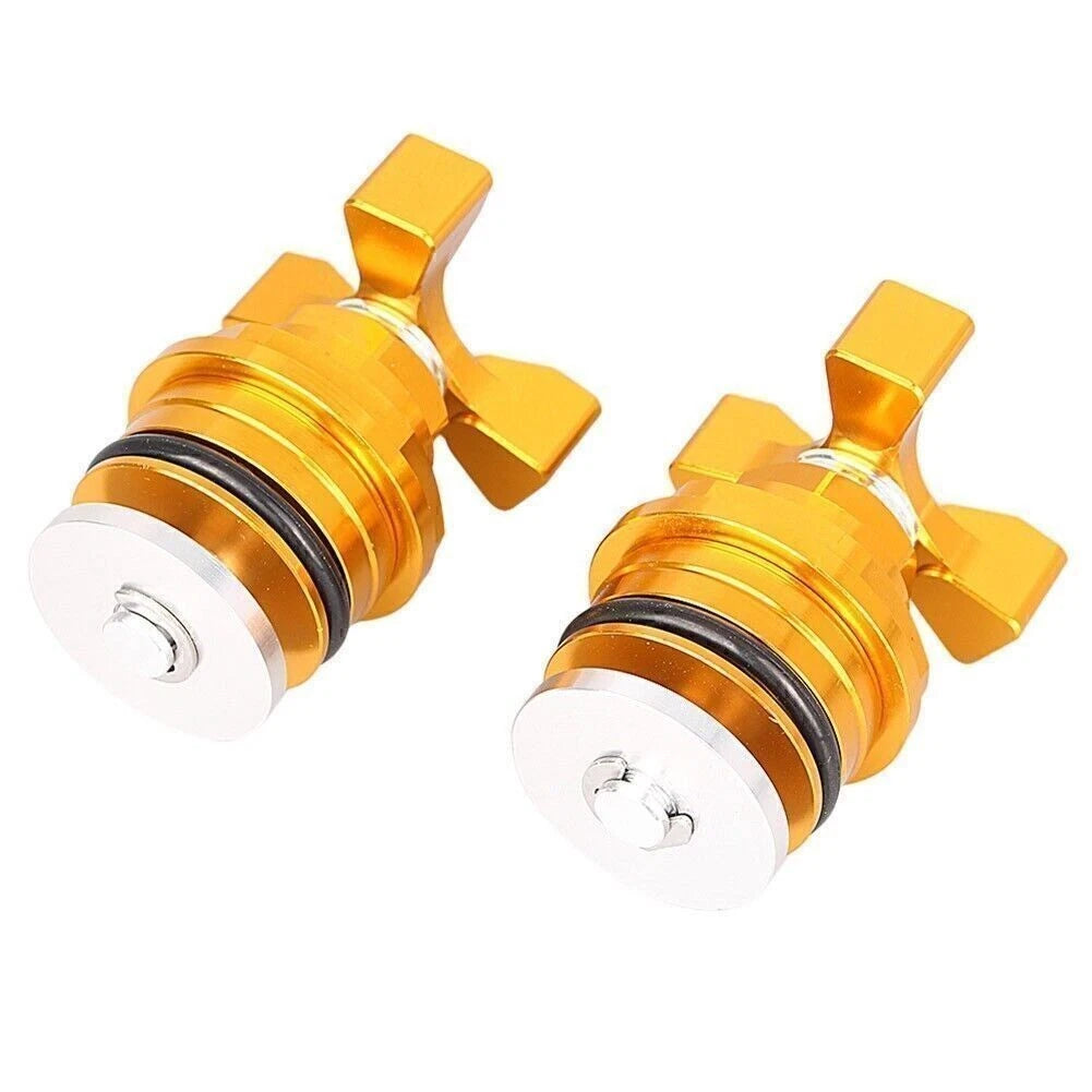 CNC Fork Bolt Preload Adjusters for Kawasaki Ninja 250 (2008–2012)