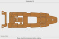 EVA Foam Teak Deck Flooring Mat for Contender 34 Cockpit