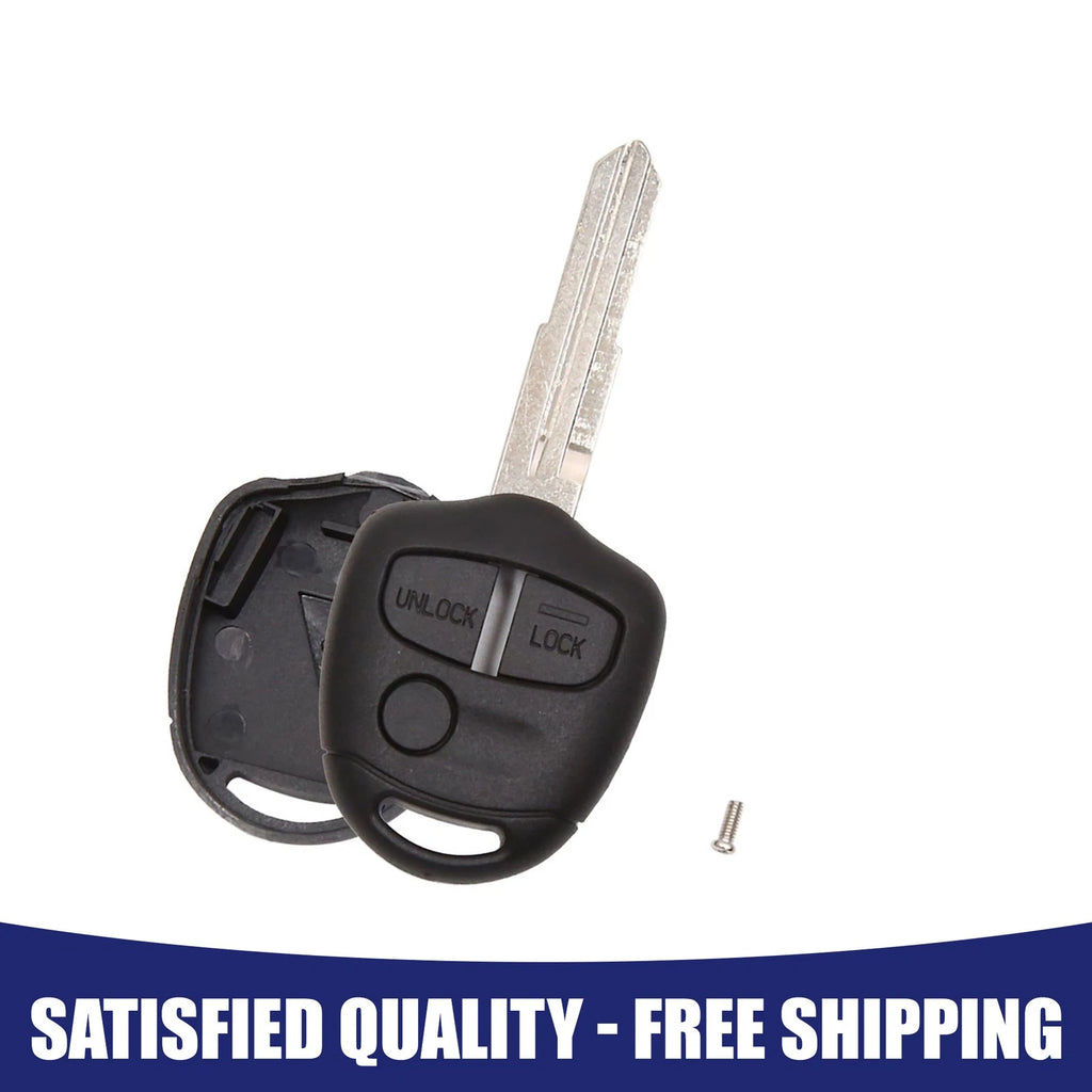 Blank Key Fob Case 3-Button Replacement for Mitsubishi Lancer (2008–2016)