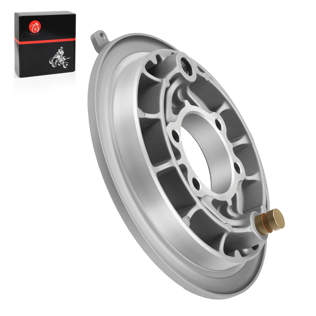 Set of 2 Rear Brake Backing Drum Plates for Yamaha Bear Tracker 250 (1999–2004) - 4XE-F5321-00-00