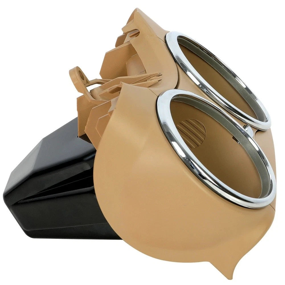 Front Dual Cup Holder Tan Compatible with For Mercedes-Benz CLS63 2007