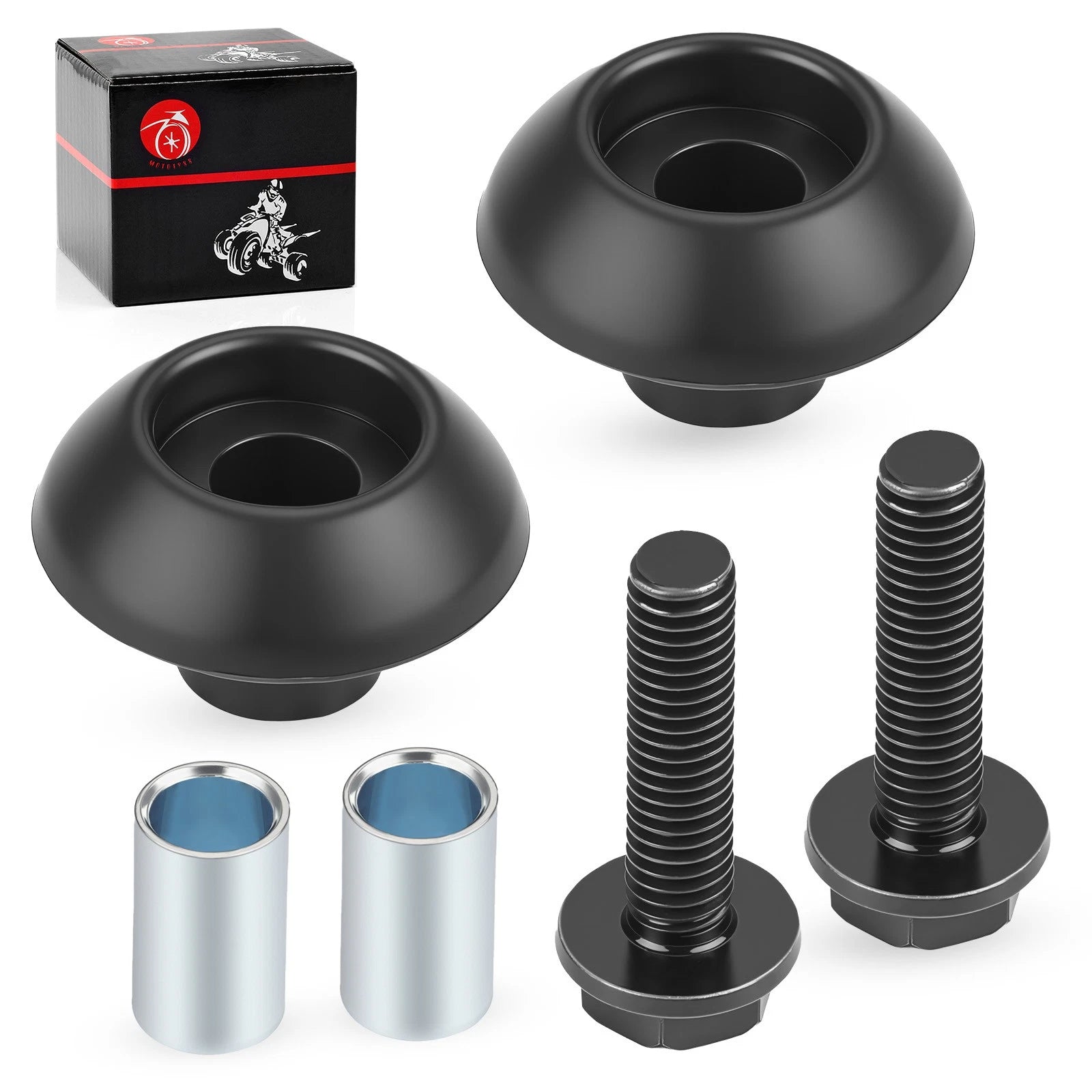 Handle Bar End Guard + Screw for Honda FourTrax 125 250 300 350 (1995–2006)