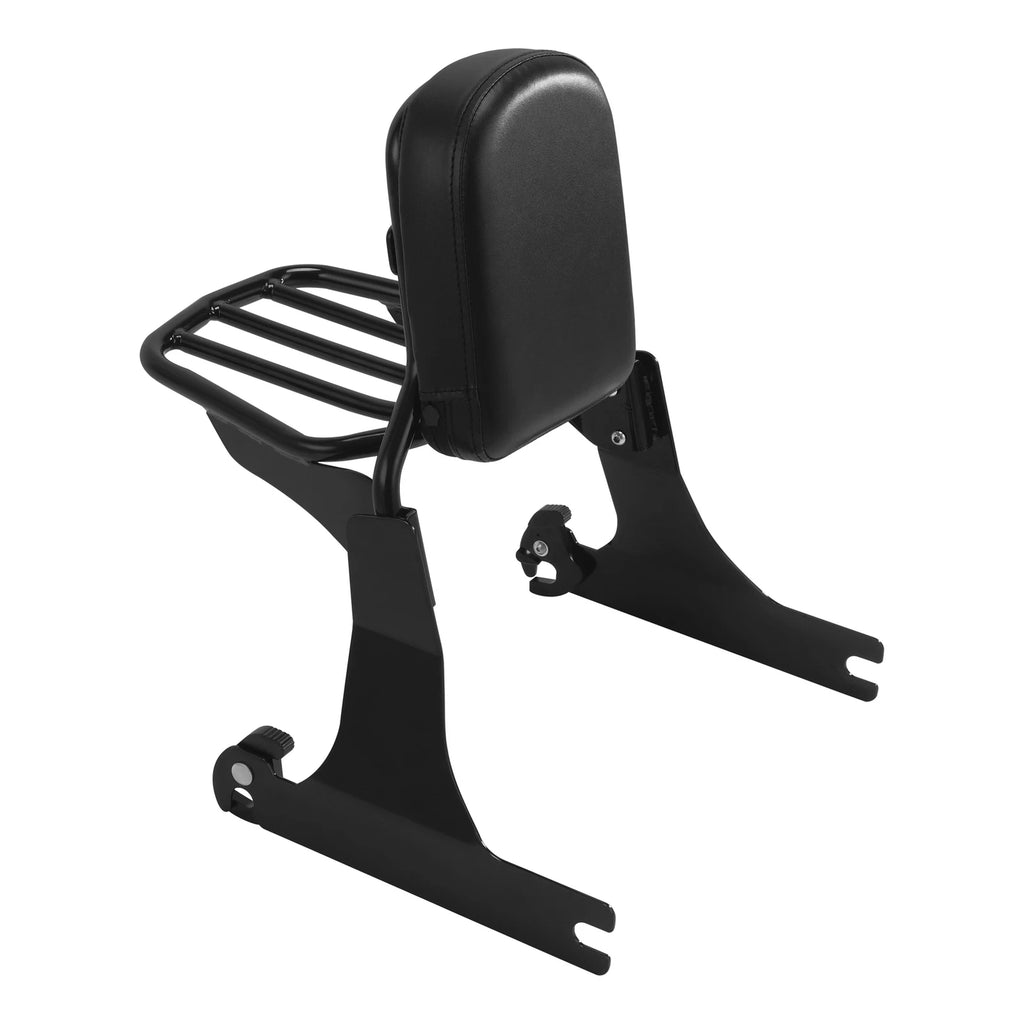 Sissy Bar Backrest Luggage Rack for Harley Breakout (2013–2017) Black