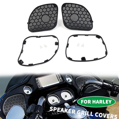 Front Fairing Speakers Mesh Grills for Harley Touring (2015–2023)