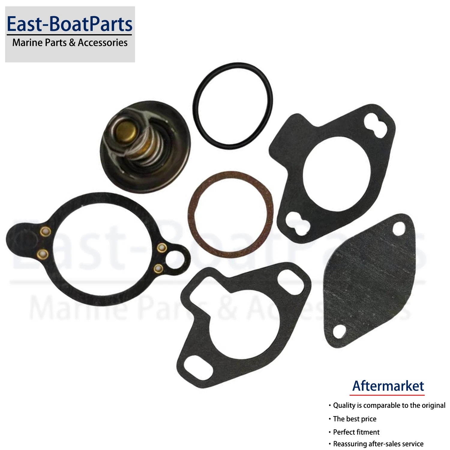 140°F Thermostat Kit for Mercruiser 4.3L 5.0L 5.7L 7.4L 8.2L (807252T4)