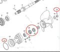 Lower Unit Seal Kit for Tohatsu 60HP 75HP 90HP 150HP 200HP (HZZ3-91252-003)