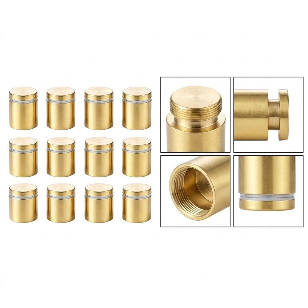 Gold Standoff Screws for Flat Panel Mounting (Sign Board)
