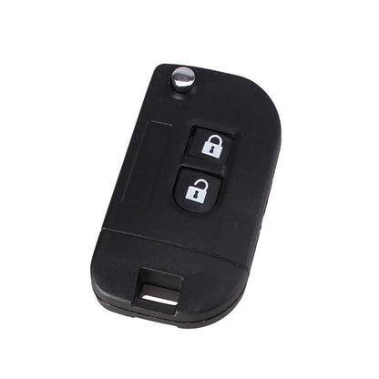 Remote Control Key Housing Shell 2 Button for Nissan Qashqai 350Z X-Trail Almera (2000–2023)