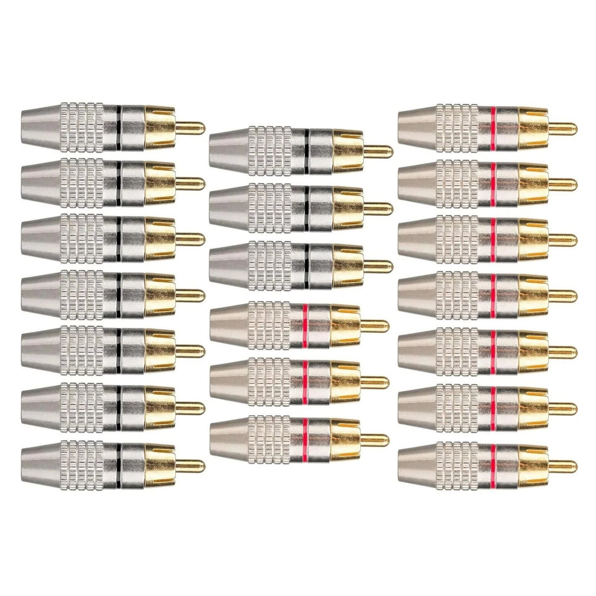 RCA Male Plug Solderless Audio Adapter for Speaker (Universal Fit)