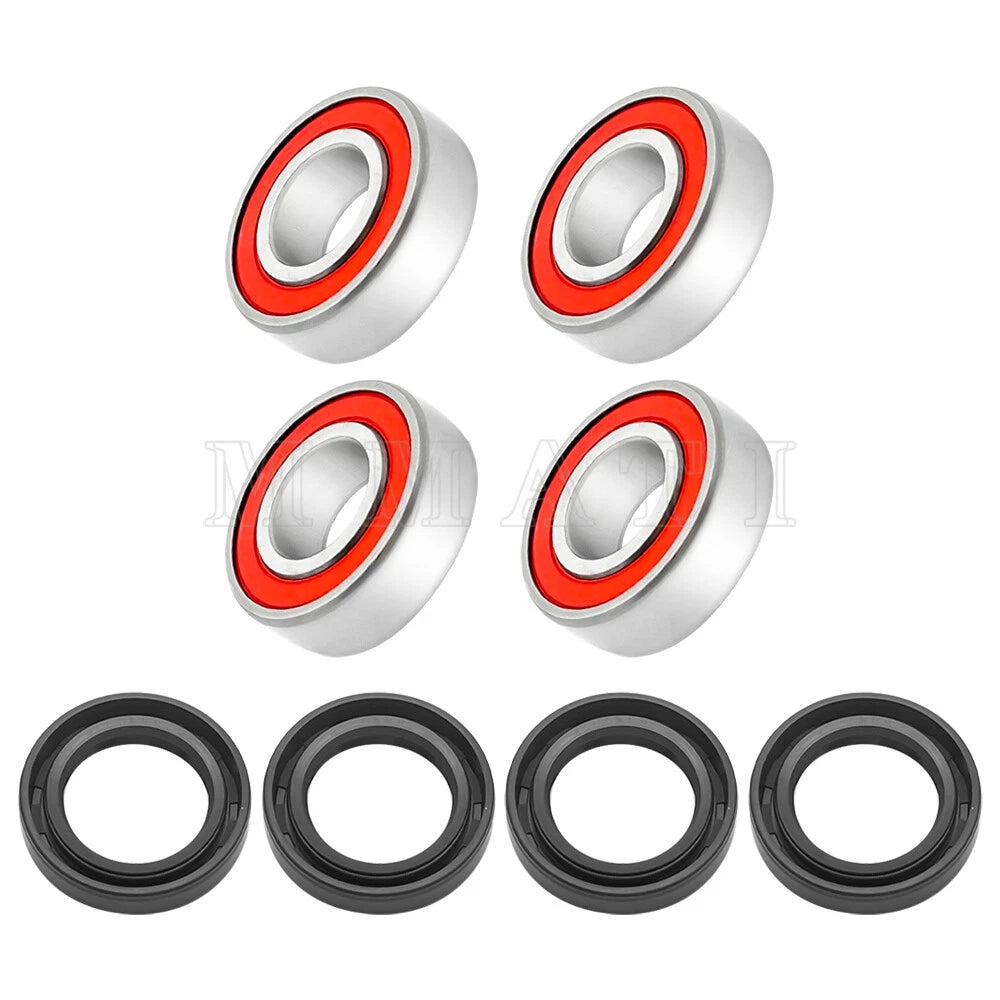 Front Wheel Hub Bearings Seals Kit for Honda Recon 250 TRX250TM/TE (1997–2018)