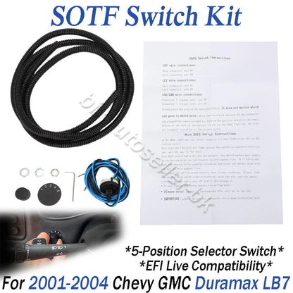 SOTF Switch for Chevy GMC Sierra (2001–2004) 5-Position Selector Switch