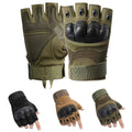 Traveling Camping Gloves for Motorcycle (Fingerless, Knuckle Protection)
