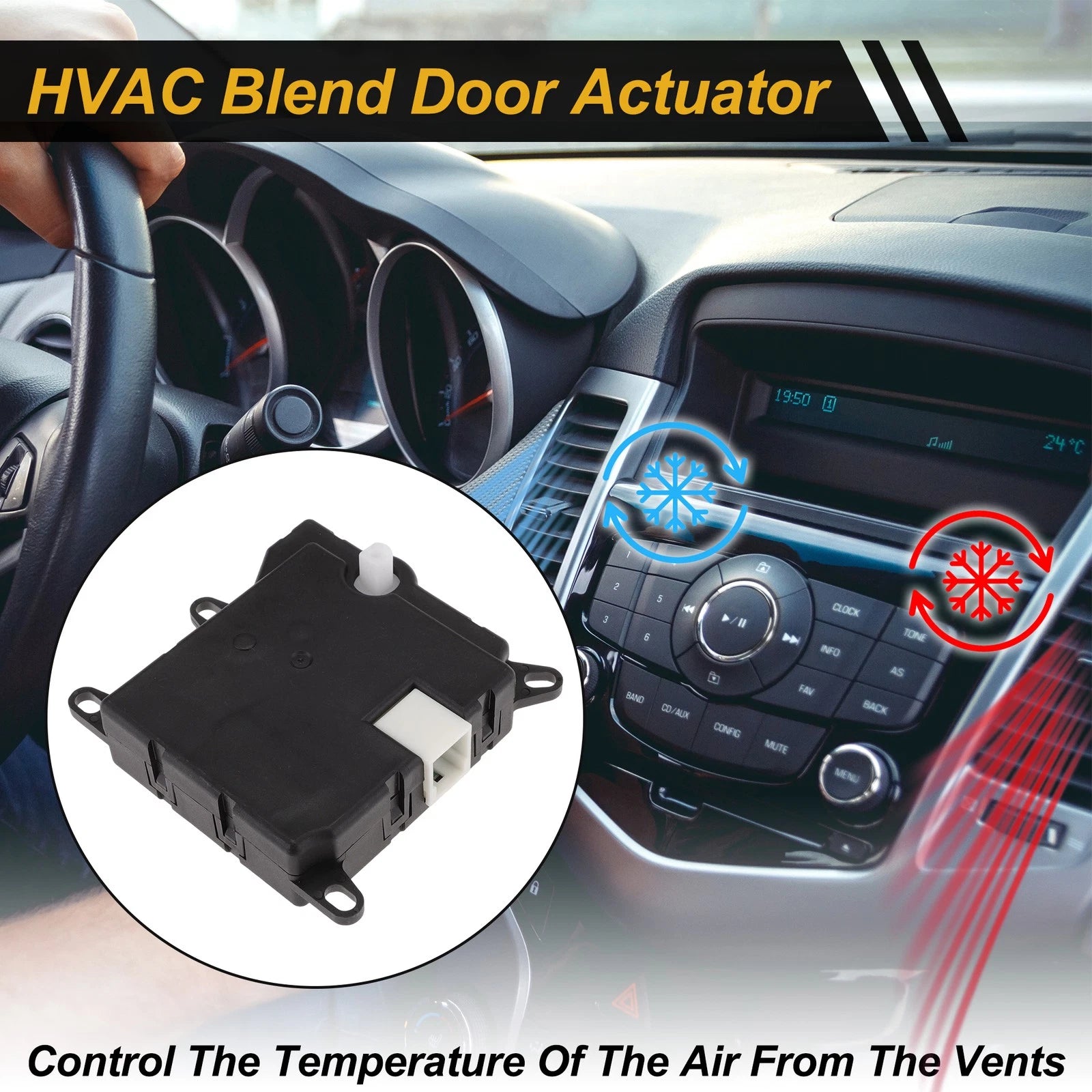 HVAC Heater Blend Door Actuator Replacement for Ford Transit (2002–2013)