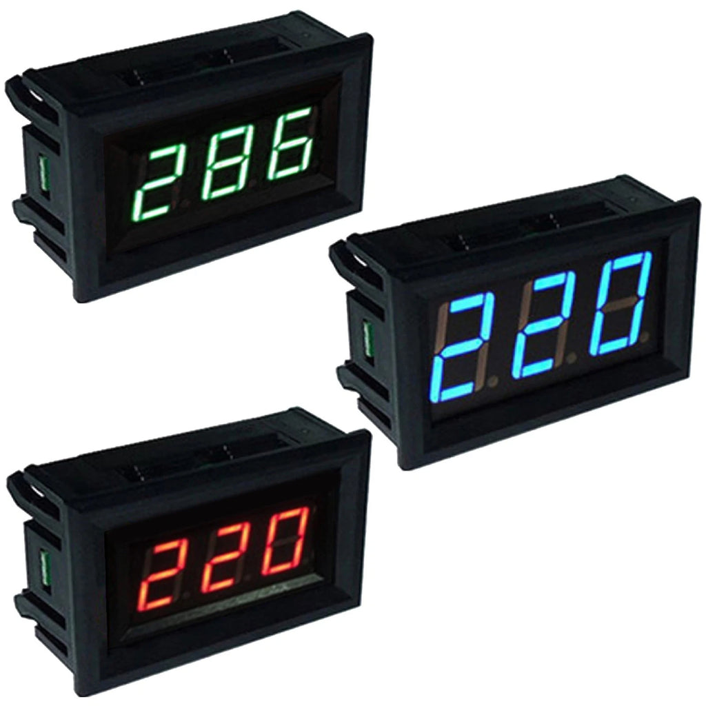 LED AC Voltage Meter with 2 Wire Design AC70V 500V