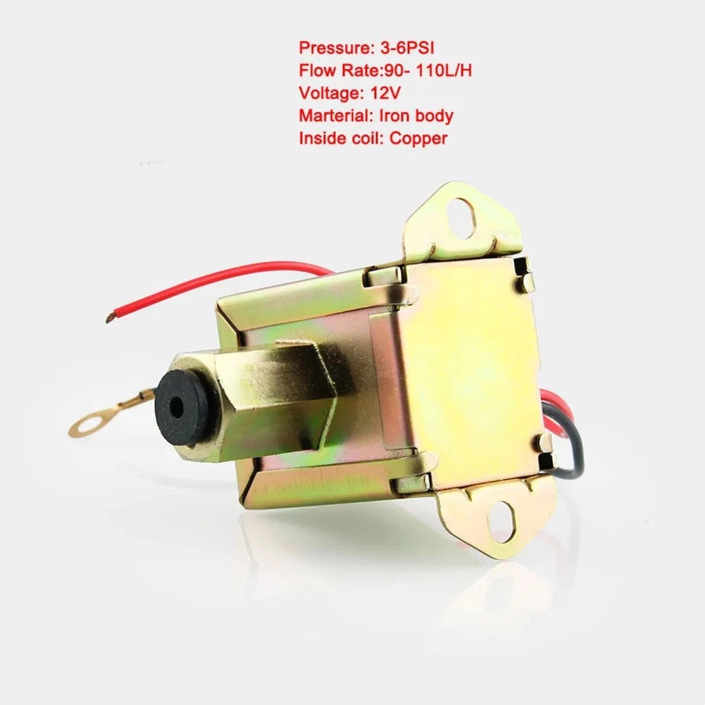 Electric Inline Fuel Pump for Universal Fitment (Metallic Shell)