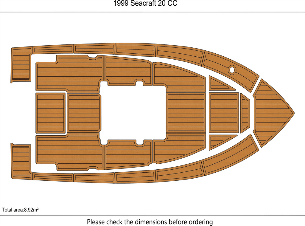 EVA Pads Flooring Mat for Seacraft 20 CC (1999)