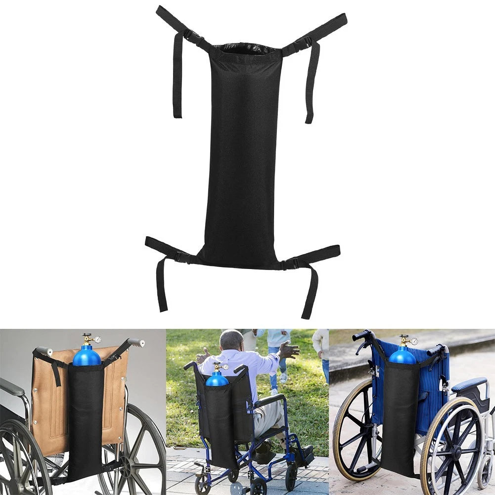 Portable Oxygen Tank Holder for Wheelchairs and Walkers