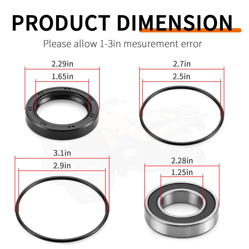 Rear Left Axle Wheel Bearing Seal for Honda Foreman Rubicon 500 (2001–2014)