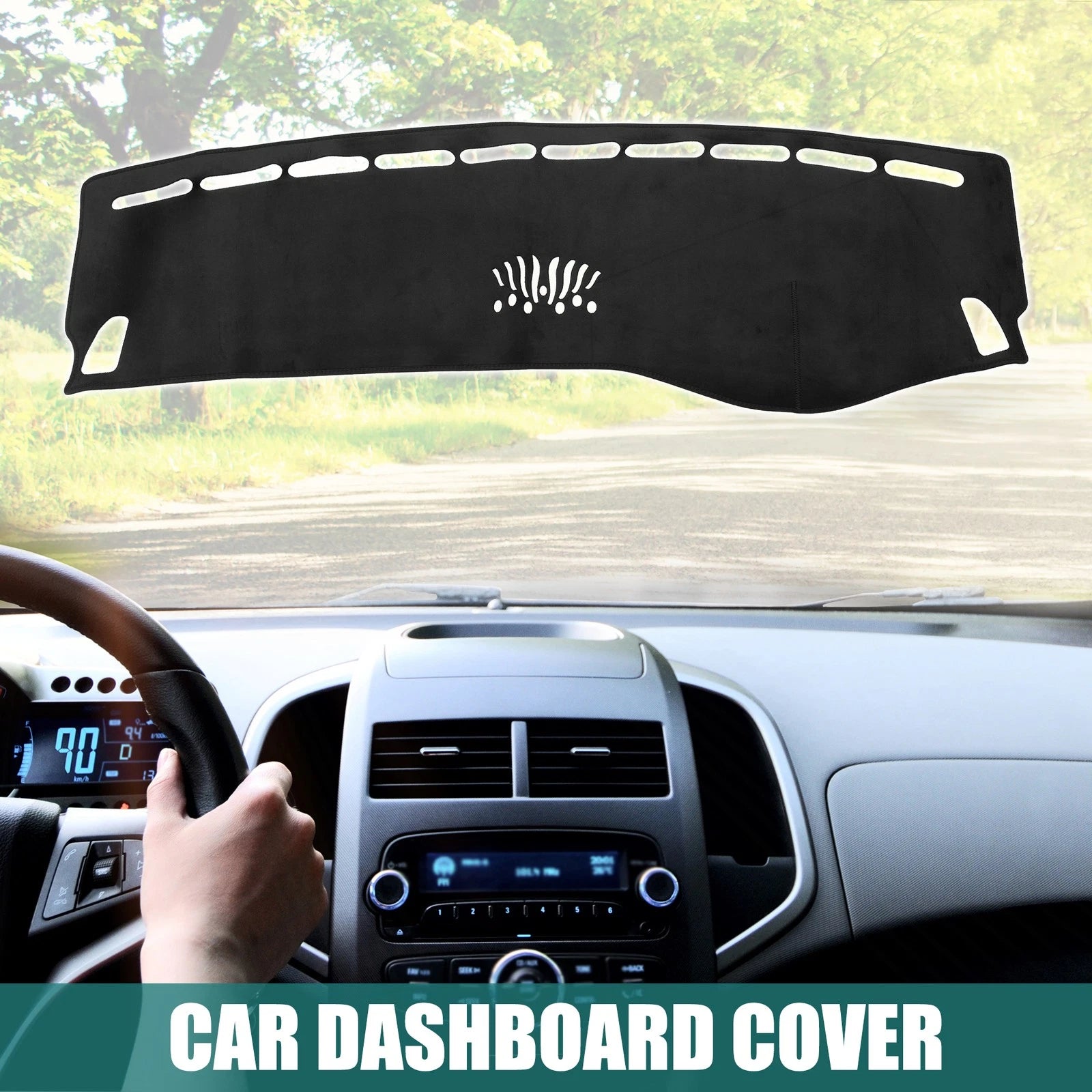 Car Dashboard Cover Flannel Silicone Replacement for Mercedes-Benz GLC (2014–2014)