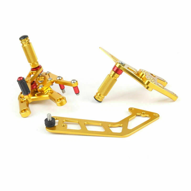 Aluminum Rearsets Footpegs Pedals for Yamaha MT-10 FZ10 (2017–2019) Gold T9