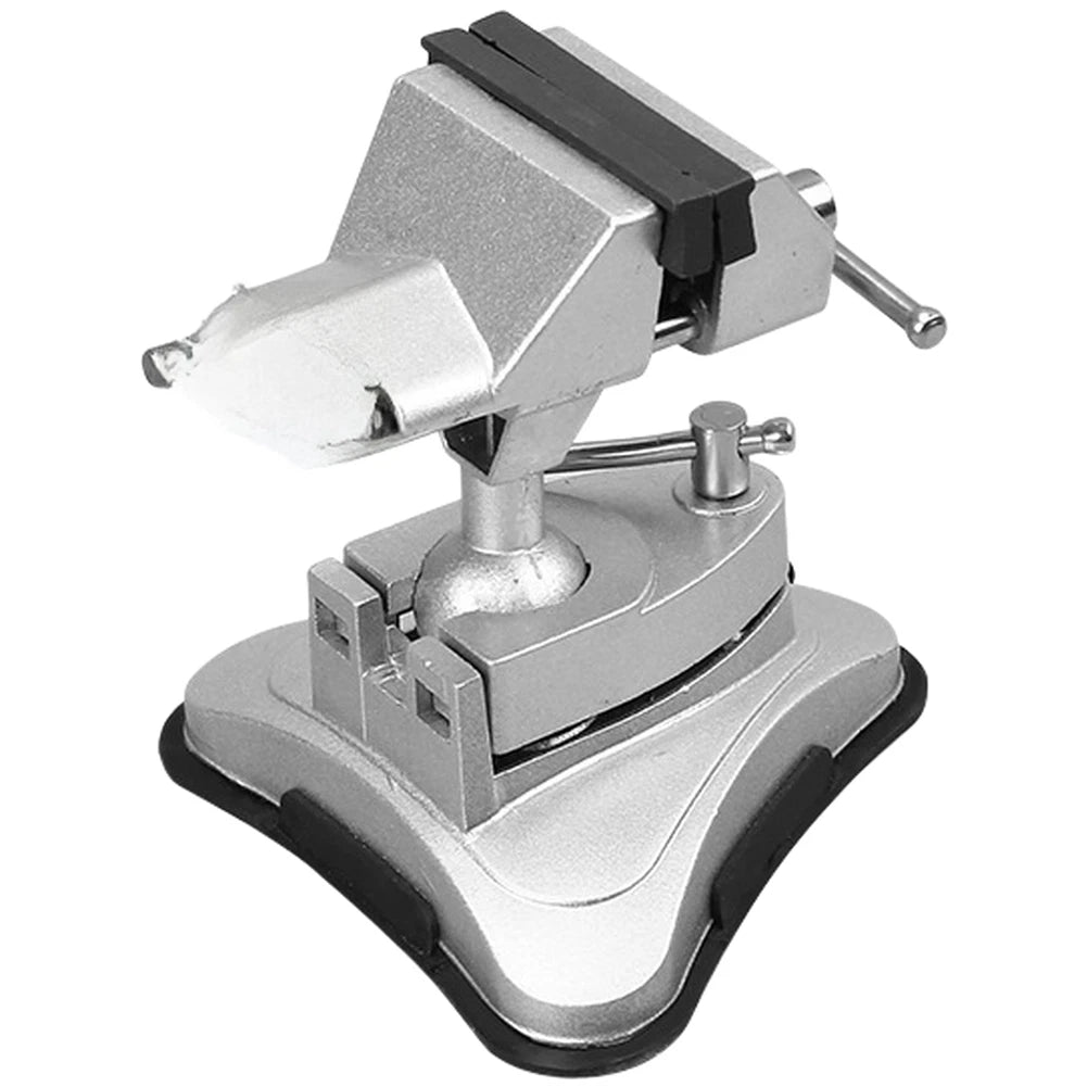 360 Degree Rotating Clamp with Suction Base for Glass and Marble Tables